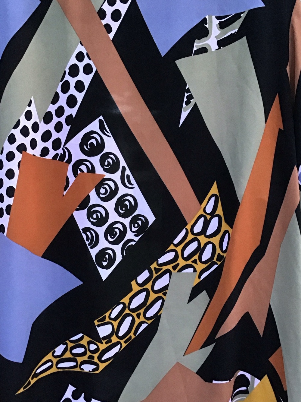 Bob Mackie Geometric Print Open Kimono Jacket - Multicolor - Picture 5 of 8
